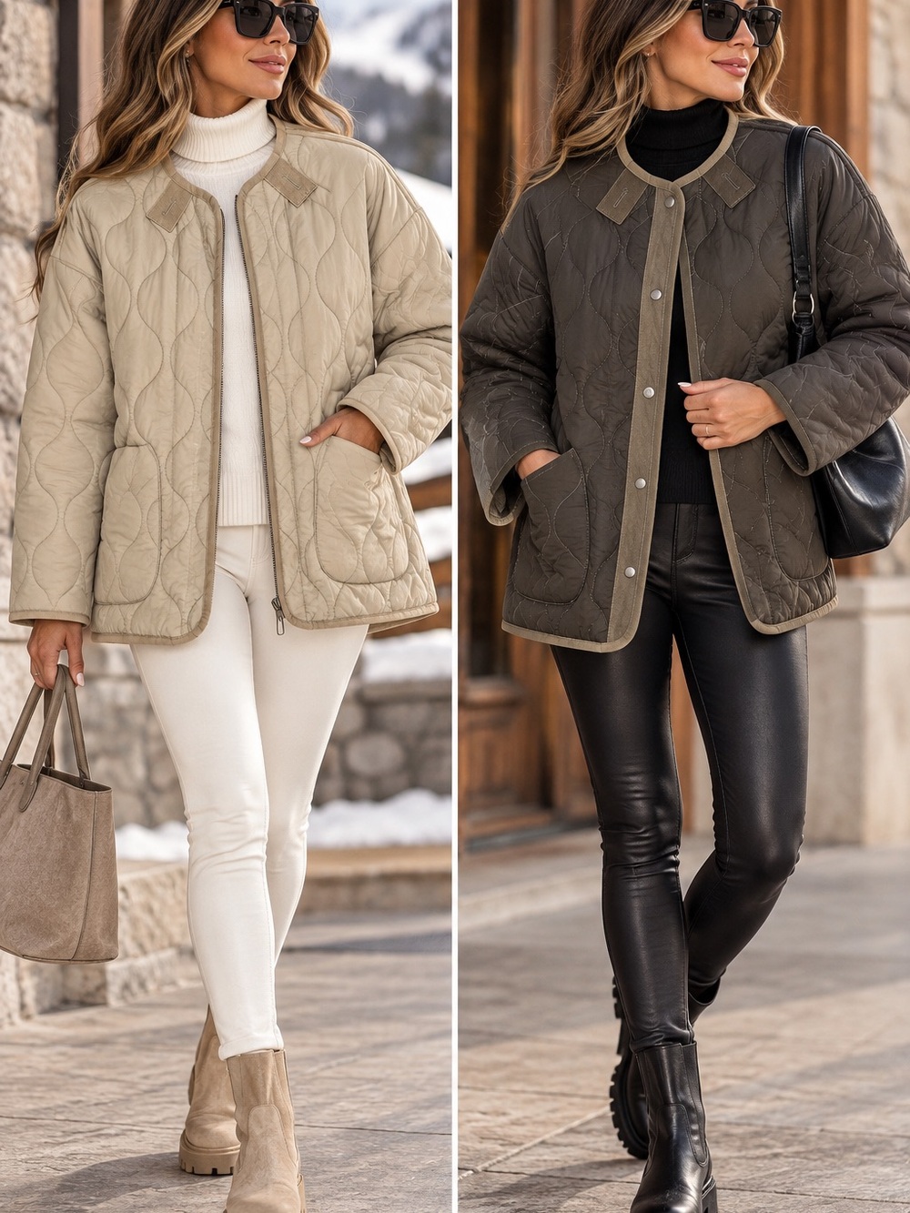ZARA ZW Collection Reversible Quilted Jacket – NWT – XS